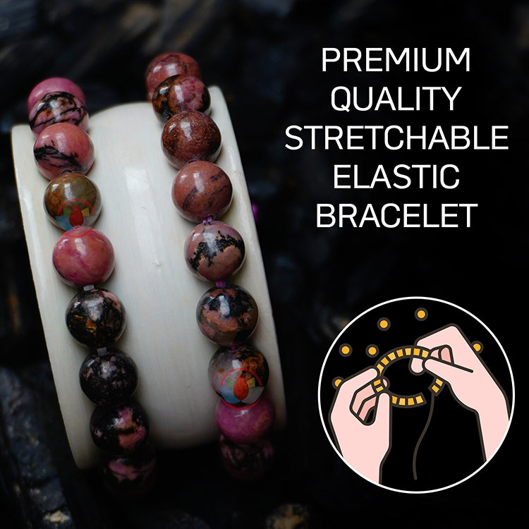 Buy The Cosmic Connect Black Rhodonite 8mm Bracele for Balance Emotions &  Promote Self-Confidence Online at Best Prices in India - JioMart.