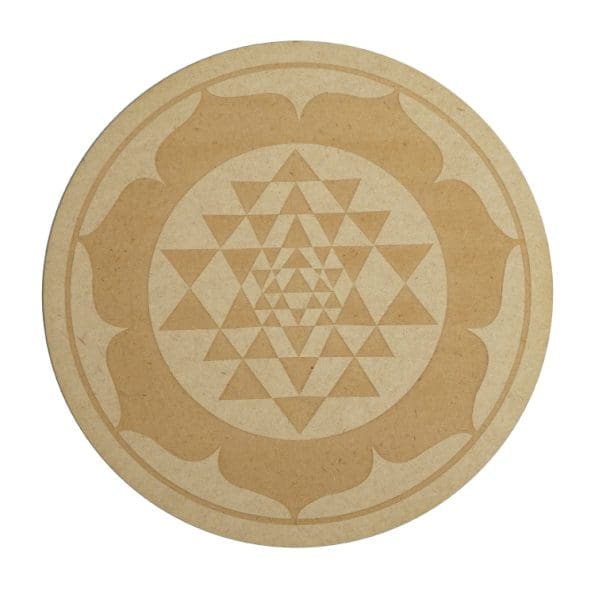 Sri Yantra Crystal Grid Plate (10 Inch Approx)