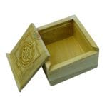 Sri Yantra Sacred Geometry Wooden Box, Cash Box, Bracelet Charging Box.