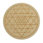 Sriyantra Sacred Geometry Crystal Grid Plate (10 Inch Approx)