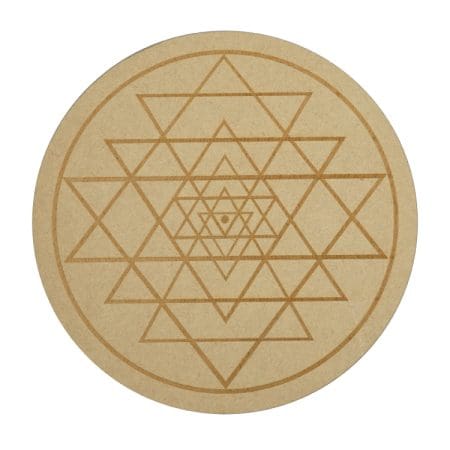 Sriyantra Sacred Geometry Crystal Grid Plate (10 Inch Approx)