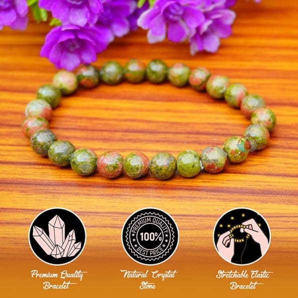 Unakite Bracelet 8mm