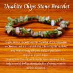 Unakite Chips Natural Stone Single Bracelet