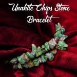 Unakite Chips Natural Stone Single Bracelet