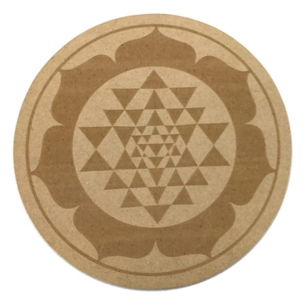 Sri Yantra Crystal Grid Plate (10 Inch Approx)