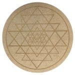 Sriyantra Sacred Geometry Crystal Grid Plate (10 Inch Approx)