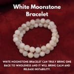 White Moonstone Bracelet 8mm