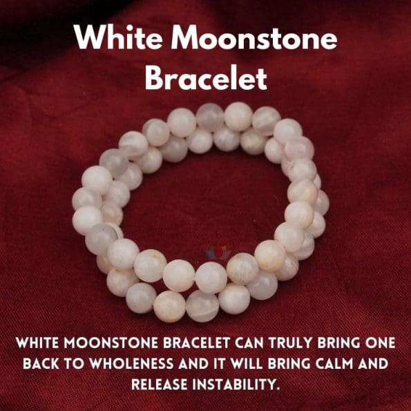 White Moonstone Bracelet