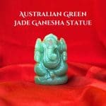 Natural Australian Green Jade Ganesha Statue