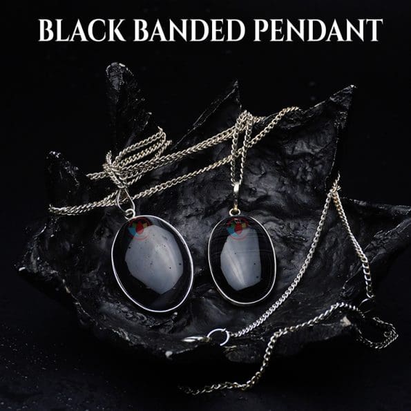 Black Banded Pendant