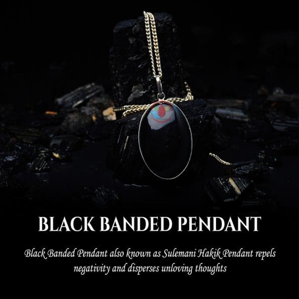 Black Banded Pendant