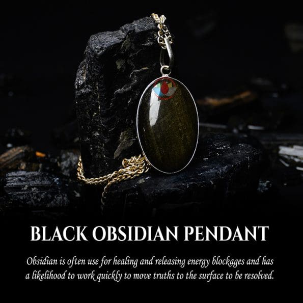 Black Obsidian Pendant