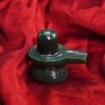 Clear Quartz Shivling – Green Jade Shivalinga