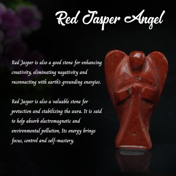 Red Jasper Angel (2 inch) - Remedywala