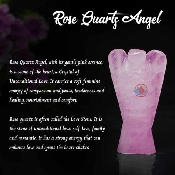 Rose Quartz Angel (2 Inch) - Remedywala