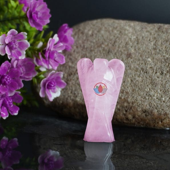 Rose Quartz Angel (2 Inch) - Remedywala