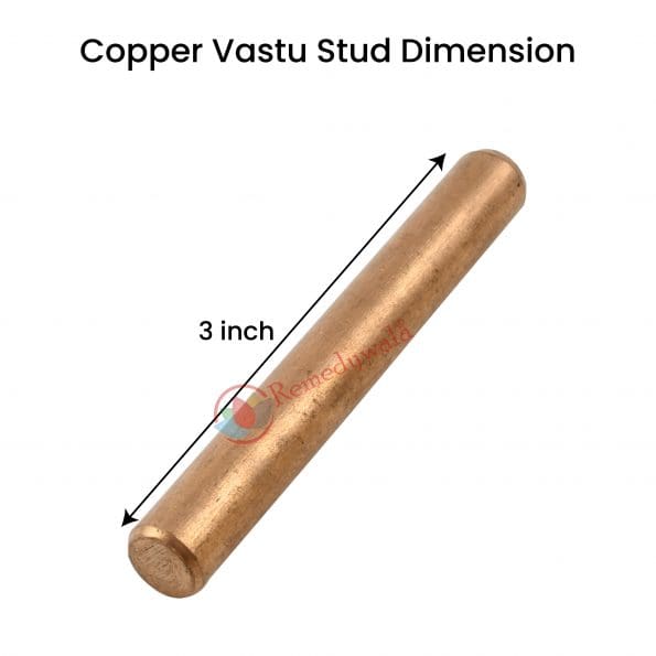 Vastu Copper Stud (3 Inch) (3 Pieces)