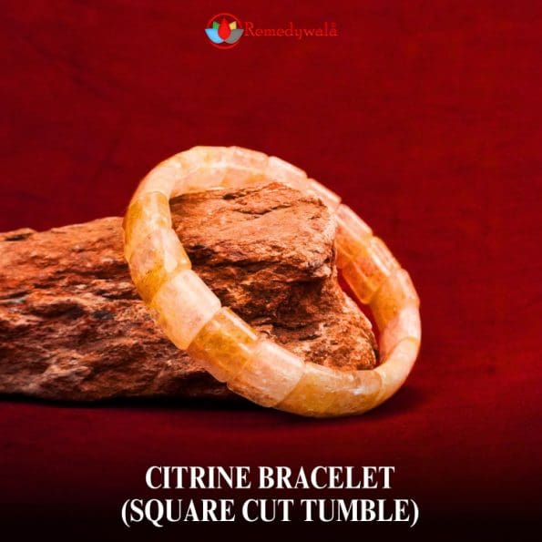 Citrine Bracelet (Square Cut Tumble)