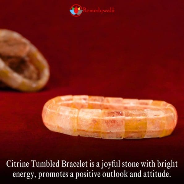 Citrine Bracelet (Square Cut Tumble)