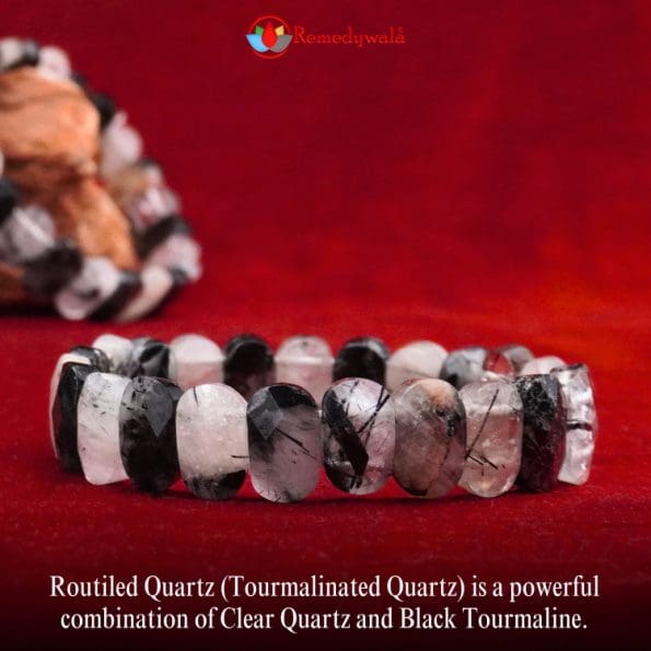 Rutile Bracelet (Diamond Cut Tumble)