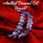 Amethyst Diamond Cut Bracelet