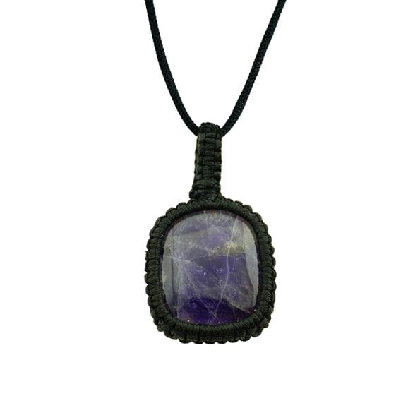 amethyst Pendant, amethyst Macrame Pendant, Macrame Pendant, amethyst pendant men, amethyst pendant women, amethyst crystal pendant, amethyst pendant original, amethyst pendant certified, amethyst stone pendant, crystal pendant