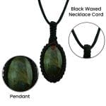 Labradorite Macrame Pendant