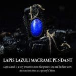 lapis lazuli Pendant, lapis lazuli Macrame Pendant, Macrame Pendant, lapis lazuli pendant men, lapis lazuli pendant women, lapis lazuli crystal pendant, lapis lazuli pendant original, lapis lazuli pendant certified, lapis lazuli stone pendant, crystal pendant