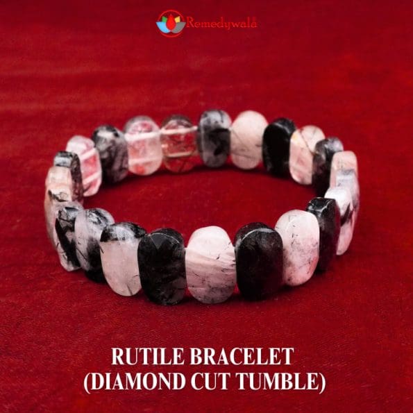 Rutile Bracelet (Diamond Cut Tumble)