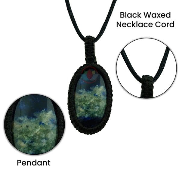 Sodalite Macrame Pendant