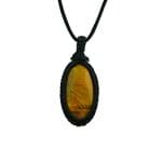 Tiger Eye Macrame Pendant