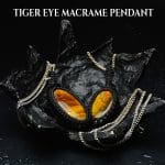 Tiger Eye Macrame Pendant