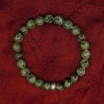 Ruby Zoisite Bracelet 8mm single Bracelet, Ruby Zoisite stone, Green color