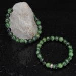 Ruby Zoisite Bracelet 8mm single Bracelet, Ruby Zoisite stone, Green color