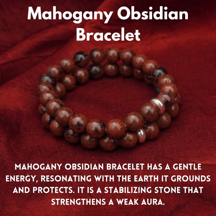 Mahogany Obsidian Bracelet 8mm