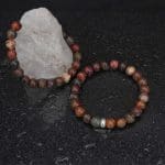 Multi Picasso Jasper Bracelet 8mm single Bracelet, Multi Picasso Jasper stone, Multi Color.