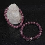 Pink Tourmaline Bracelet 8mm single Bracelet, Watermelon Tourmaline Bracelet, Pink Tourmaline stone, Pink color