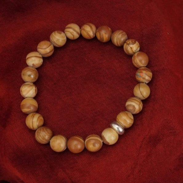 Camel Jasper Bracelet 8mm single Bracelet, Camel Jasper stone, Yellow color.