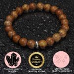 Camel Jasper Bracelet 8mm