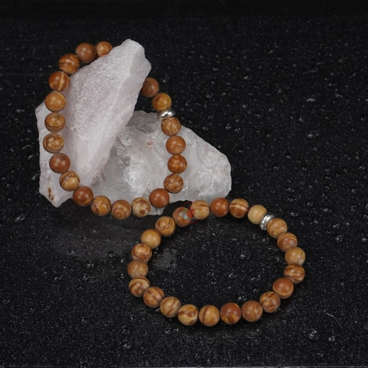 Turquoise Jasper Bracelet African Adventure Gemstones — Satin Crystals