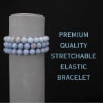 Angelite Bracelet 8mm single Bracelet, Angelite stone, Blue color