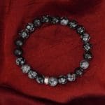 Snowflake Obsidian Bracelet 8mm