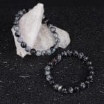 Snowflake Obsidian Bracelet 8mm