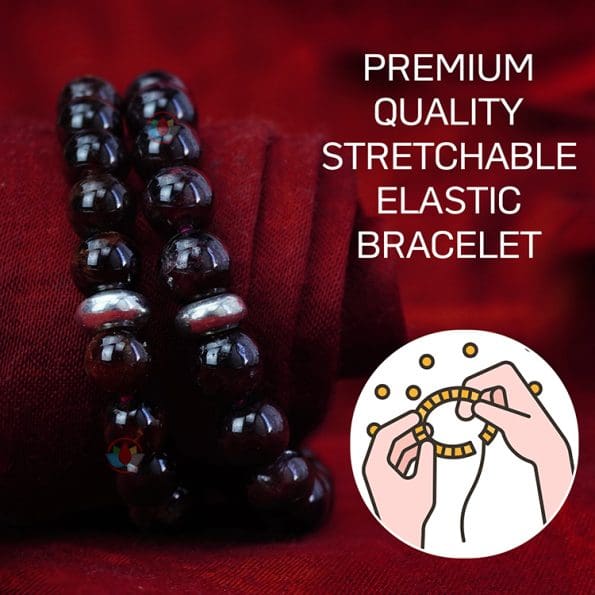 Natural Garnet Bracelet 8mm