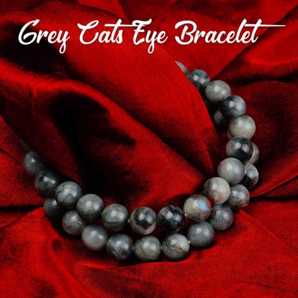 Grey Cats Eye Bracelet