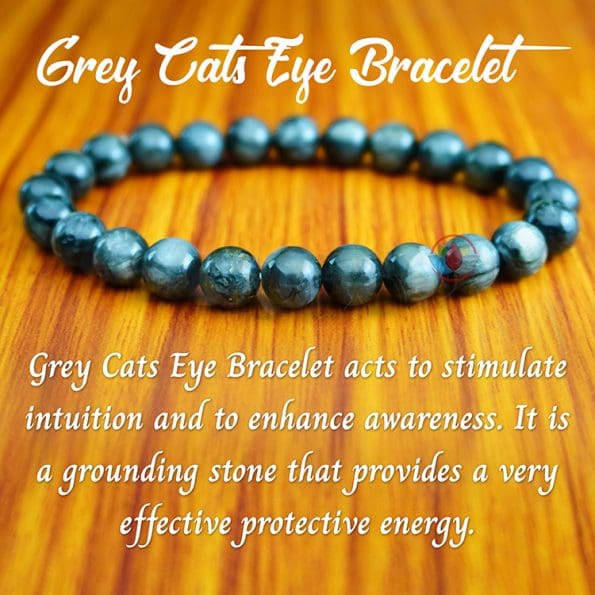 Grey Cats Eye Bracelet