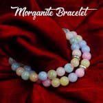 Morganite crystal Bracelet 8mm