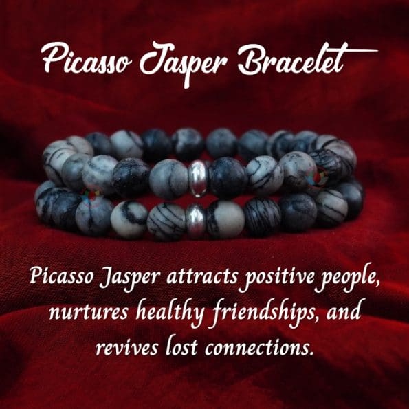 Picasso Jasper Bracelet 8mm