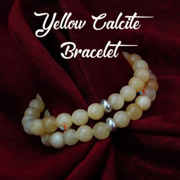 Yellow Calcite Bracelet 8mm single Bracelet, Yellow Calcite Stone, Yellow color.