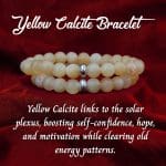 Yellow Calcite Bracelet 8mm